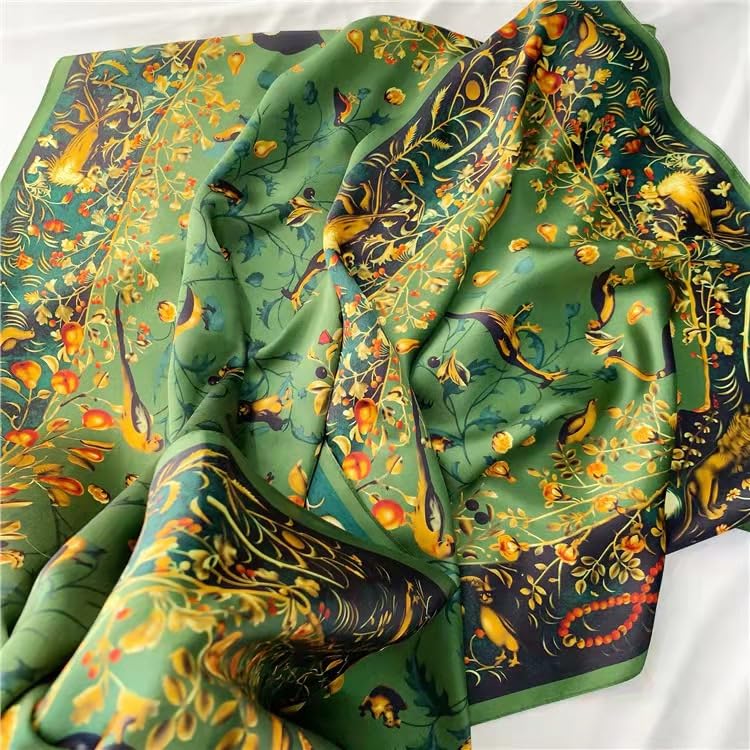 ANDANTINO 100% Silk Long Scarf-Women Large Oblong Shawls with Gift Packed - color: Jade Green
