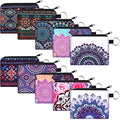 Boao 10 Pcs Small Change Coin Purse - size: 4.52 x 3.74 Inch, style: Chic Flower Print
