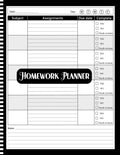 Homework Planner for ADHD Students: Undated Assignment Journal Notebook