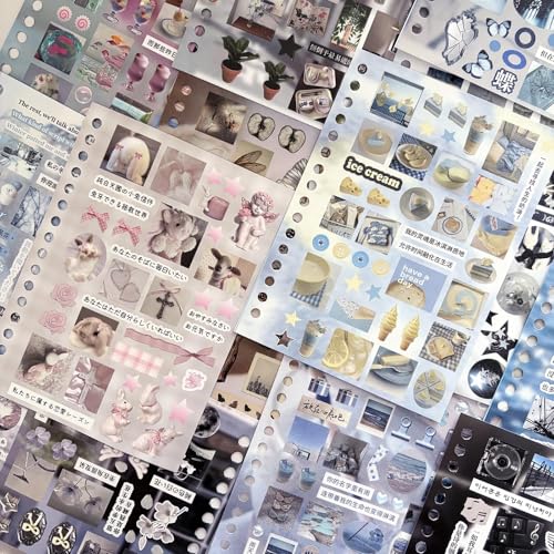 Japanese Stickers for Journaling Supplies,Scenery Japanese Sticker Book - color: Monsoon