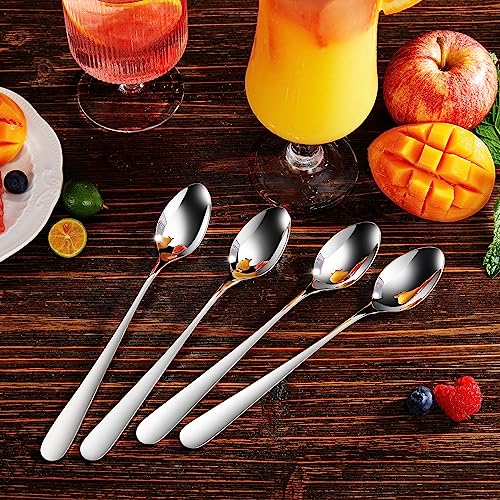 KEAWELL Premium Louise 4-Piece 7.5-Inch 18/10 Iced Tea Spoons (7.5 inch, 4) - size: 7.5 inch
