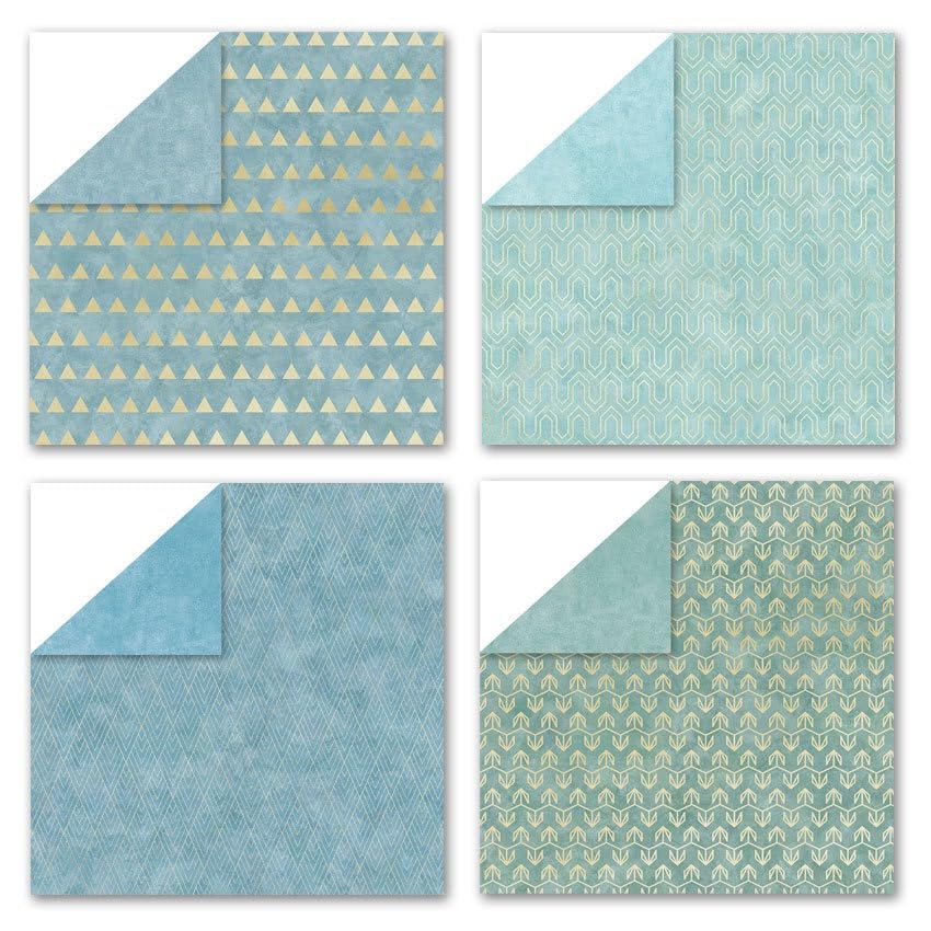 Boho Scrapbook Paper Vintage Flower Pattern Papers Pad 12×12,24 Sheets Double-Sided Bobo Floral Scrapbooking CardStock Paper Pad for Holiday Cardmaking DIY Origami Papers. - color: PAD2090