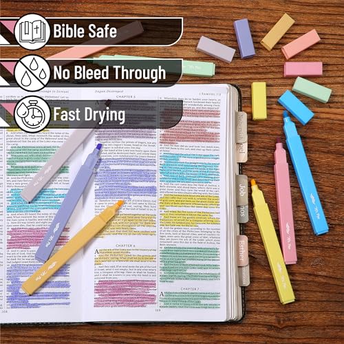 Mr. Pen- Aesthetic Highlighters No Bleed, 8 Pack, Assorted Colors | Chisel Tip, Cute Highlighters Assorted Colors for Journaling, Highlighting, Underlining, Fast Dry, Back to School Supplies - color: Friendly Colors, size: 8 Pack