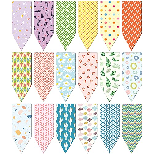 Tenare 108 Pieces Magnetic Bookmark Bulk Arrow Shaped Mini Floral for Women
