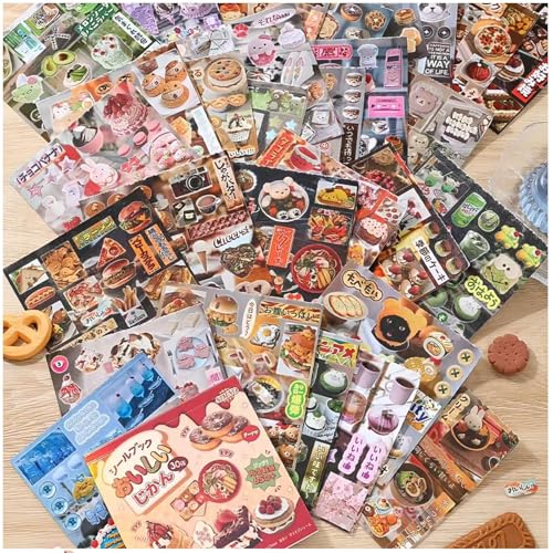 Japanese Stickers Book for Journaling Supplies, Japanese Stickers for DIY - color: Mist