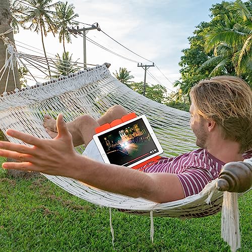 MSDADA Desk Book Stand Metal Reading Rest Book Holder Adjustable Cookbook Documents Holder Portable Sturdy Bookstands for Recipes Textbooks Tablet Music Books (Orange) - color: 0range