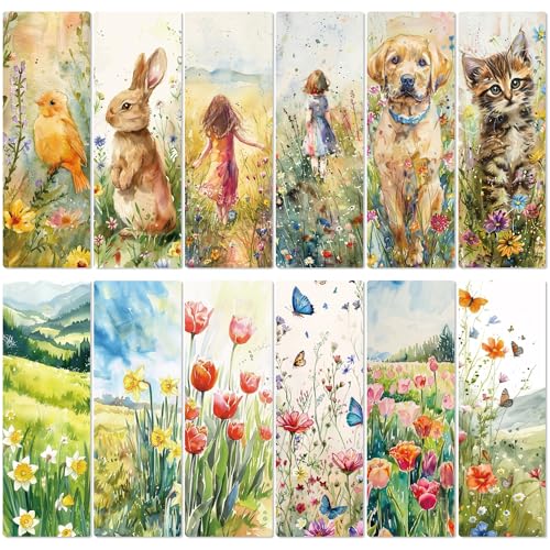 Vintage Flower Bookmark Gifts - 120pcs Cats Paper Bookmarks Bulk
