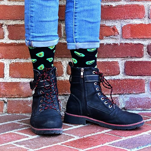 BambooMN Men's Cotton Colorful Design Fashion Novelty Dress Socks - color: American Flag Print - 2 Pairs, size: 5-9