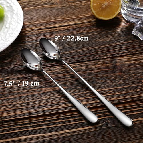 KEAWELL Premium Louise 4-Piece 7.5-Inch 18/10 Iced Tea Spoons (7.5 inch, 4) - size: 7.5 inch