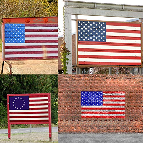 Koogel American Flag 50 Star Stencil, 13 Stars 1776 Stencils for DIY Crafts - style: 7 PCS