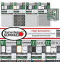 Reminisce (REMBC) High School Scrapbook Collection Kit, Multicolor, 12x12 inches