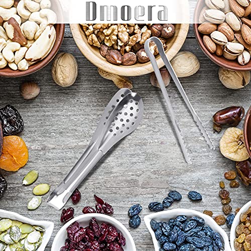 24 Pack Premium Small Serving Tongs,Dmoera Mini Stainless Steel Appetizer Tongs, 5 Inch(12.7cm) - size: 5 inch
