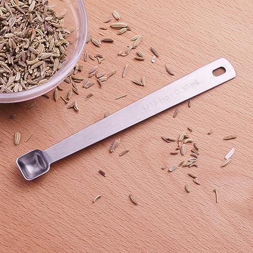 2PCS 1/16tsp(0.3ml) Tiny Measuring Spoon, Small Teaspoon for Tiny Amounts - size: 1/16tsp|0.3ml
