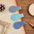 3PCS Vintage Magnetic Leather Bookmark, Leather Magnetic Bookmarks for Women, Magnetic PU Bookmarks Clip Book Accessories, Denim Pattern - style: Denim Pattern