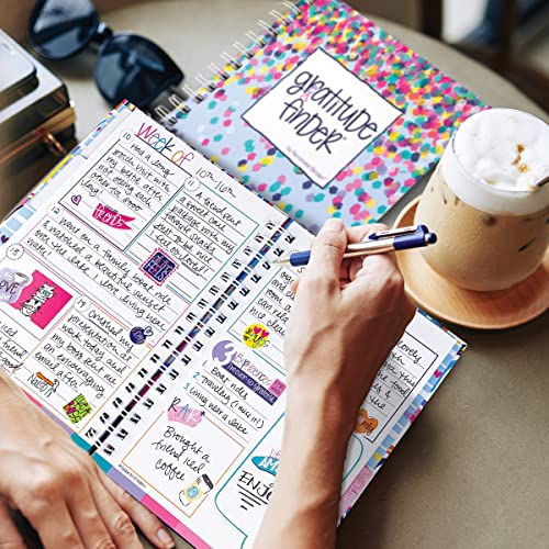 Denise Albright Gratitude Finder® 52 Week Non-Dated Journal for Women, Teens & Girls with 165 Hand-Illustrated Stickers (Seaside Goddess) - color: Seaside Goddess Gratitude Finder Journal