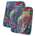 hyha Printed Couch Cushion Covers, Sofa Covers Washable for 2 Cushion Couch - color: Blue, size: Seat Cover 2 Pack