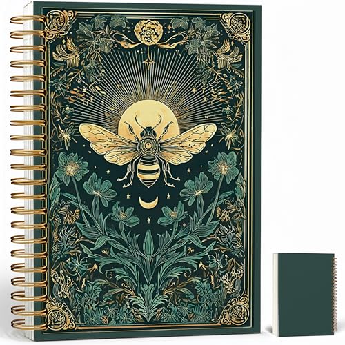 Journaling Notebooks for Women, Magical Bee Goddess Notebook - Vintage Notebook Gifts, A5 Spiral Journal Notebook Office Supplies Gifts for Women Birthday Christmas (BEE) - color: BEE