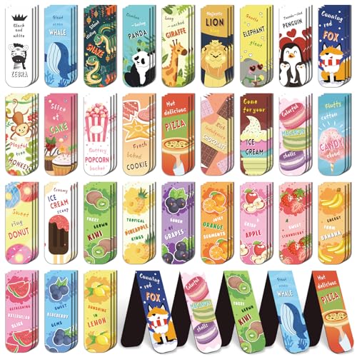 105 Pcs Magnetic Bookmarks for Kids, Cute Bookmarks for Student - color: Student Style
