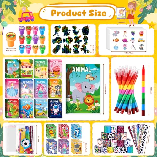 BenLouis 192Pcs Birthday Coloring Set for Kids Party Favors