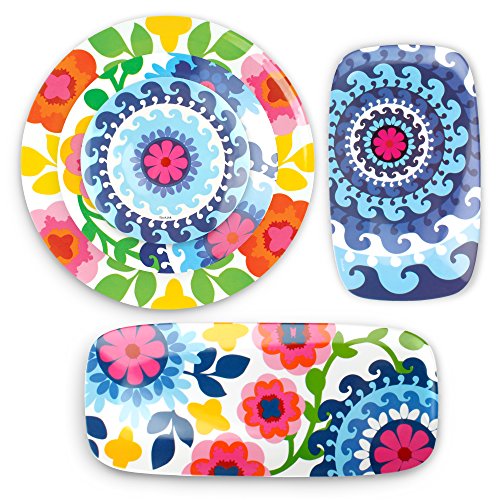 French Bull 15" Round Platter - Melamine Platters and Serving Ware - Plate, Dish, Serving, Collection - Sus - color: Sus, size: 15" Round Platter