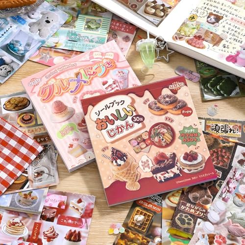 TIAMECH Food Fun Restaurant Japanese Stickers Book - color: Food Fun Restaurant