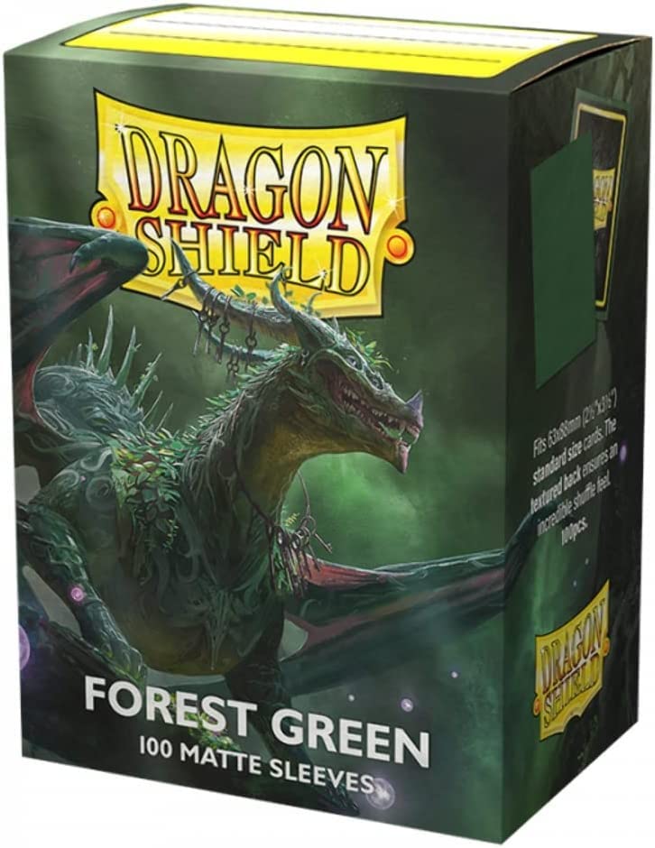 Dragon Shield | Standard Size Card Matte Sleeves | 100 CT - Smooth & Tough Premium TCG Sleeves | Compatible with Pokemon, Flesh & Blood, One Piece & Magic the Gathering | Forest Green - color: Forest Green
