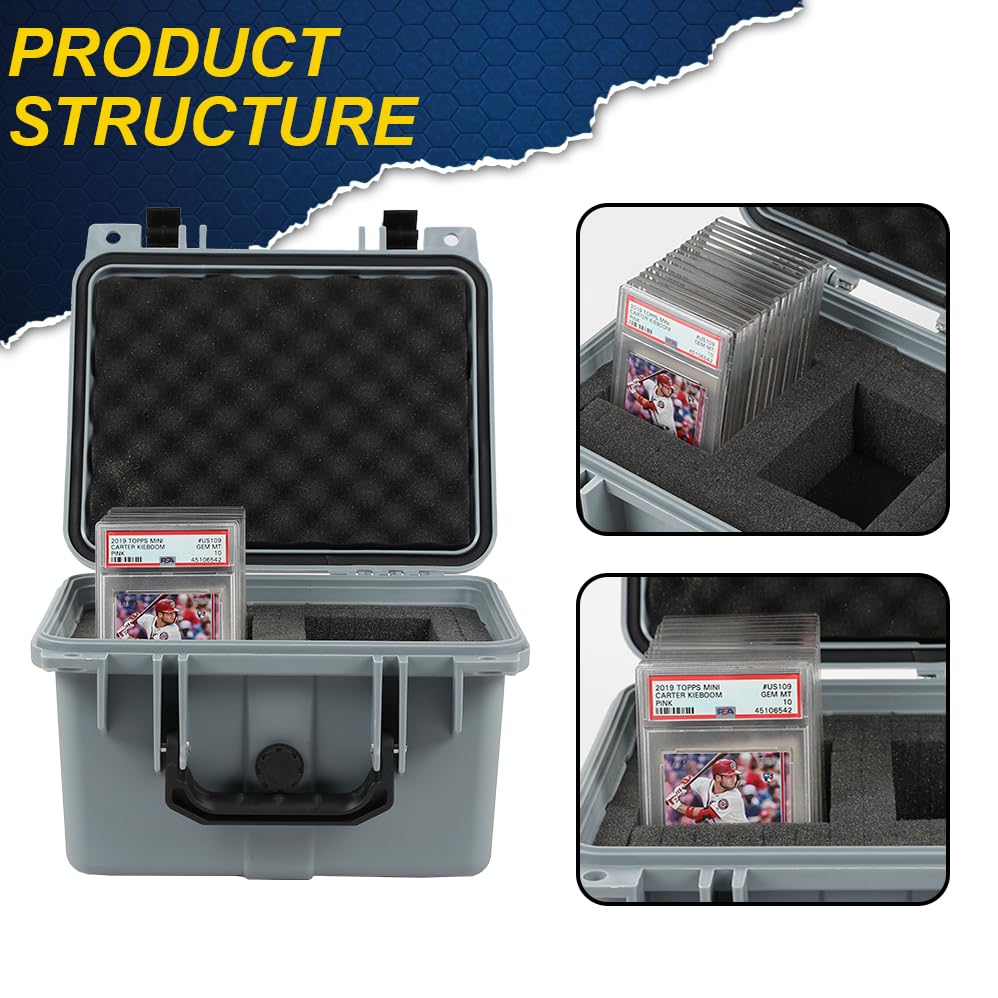 CROSSDESIGN Storage Box for Collectible Cards, Tools, Screws, Craft - size: 1 Pack | DIY Divider | Small Size | Gray