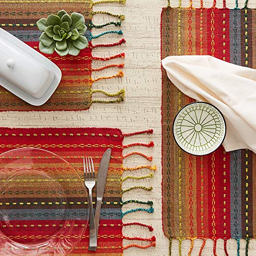 DII Southwest Collection Tabletop, Placemat Set, Spice, 6 Piece - color: Spice, size: Placemat Set