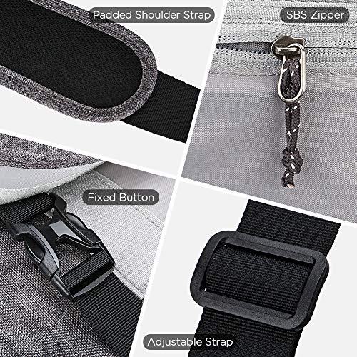 OIWAS 14 Inch Laptop Messenger Bags for Men Waterproof Crossbody Bag, Grey - color: Grey, size: 14 Inch