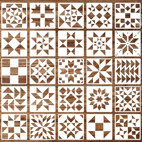 Barn Quilt Stencils 6inch Quilt Block Stencil - style: Barn Quilt