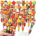 48PCS Thanksgiving Fun Pens Cute Autumn 4-in-1 Multicolor Gift Pens Bulk - style: Thanksgiving-48pcs