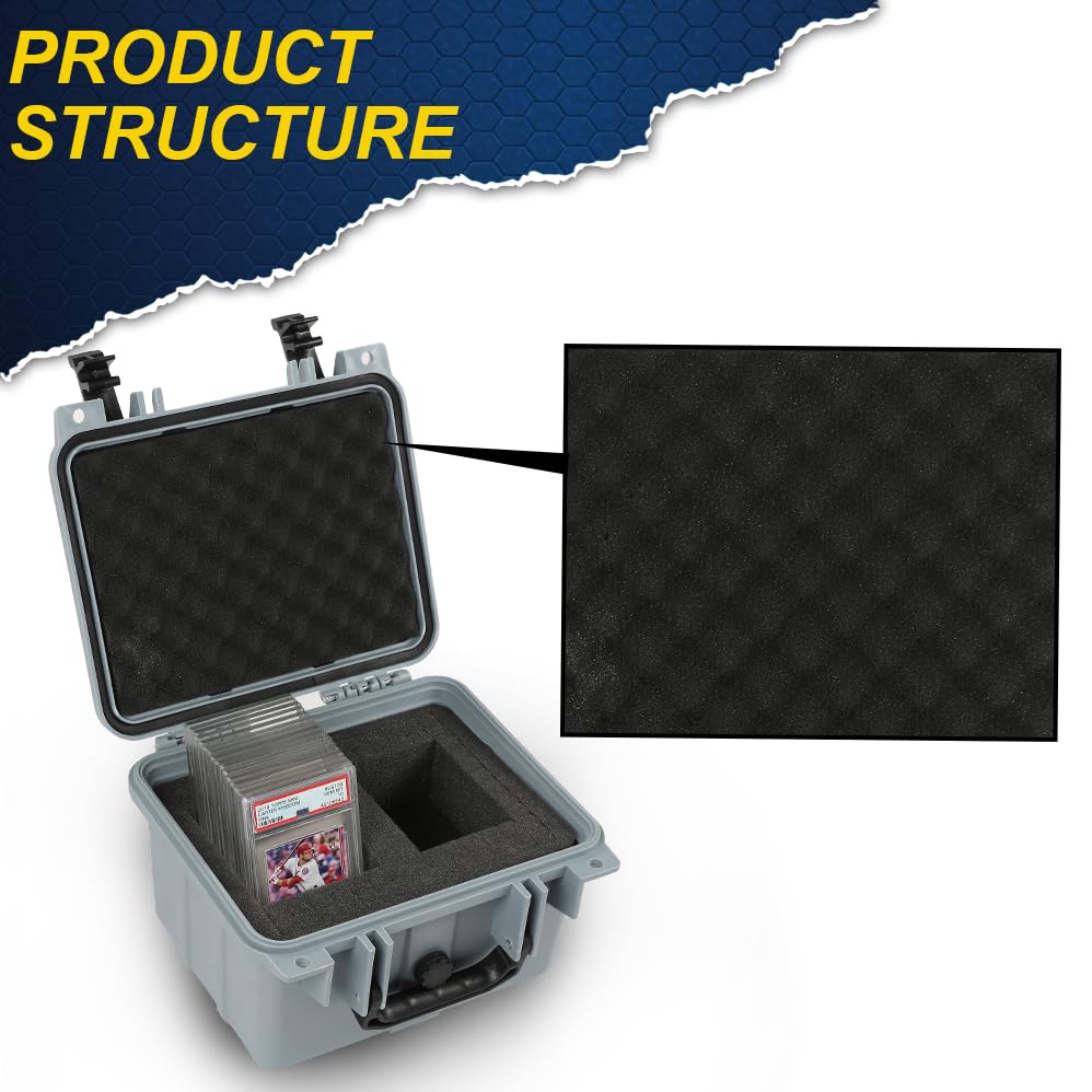 CROSSDESIGN Storage Box for Collectible Cards, Tools, Screws, Craft - size: 1 Pack | DIY Divider | Small Size | Gray