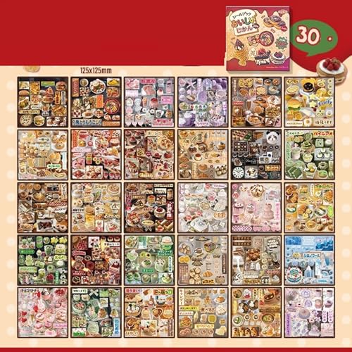 TIAMECH Food Fun Restaurant Japanese Stickers Book - color: Food Fun Restaurant