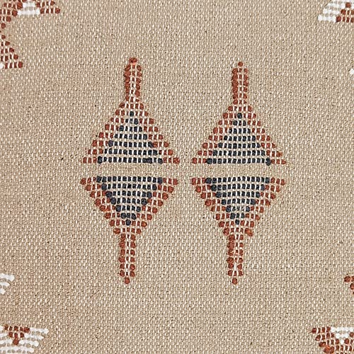 Trade Star Breathable Thick Cotton Cushion Cover Sabra Kilim Pillow Cover 100% Cotton Throw Pillow Cover Luxurious Farmhouse Cushion Case Handwoven Living Room Pillow Case for Home Decor - color: Pattern 7