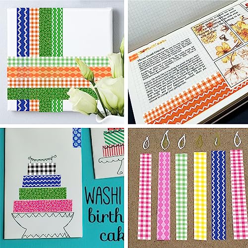 Shindel 50 Rolls Washi Tape Set, 50 Rolls Craft Tapes Decorative Tape - size: Small