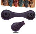 Personalized Magnetic Leather Initial Bookmark, 26 Letters Customized Multi-Functional for Women, Teachers, Book Lovers (Purple, S) - color: Purple, size: S