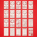 20pcs Journal Stencils Set 4 * 7 Inch Reusable Plastic Templates Planner Stencils Paint Template Bullet Journaling Supplies for Daily Planner Weekly Schedule Habit Tracker Note