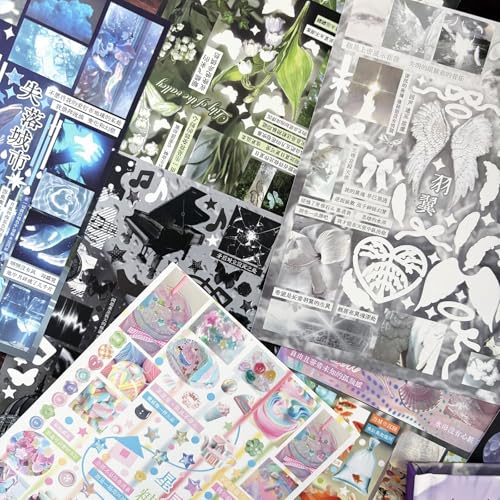 Japanese Sticker Books for Journaling Supplies, Retro Japanese Stickers - color: Truth