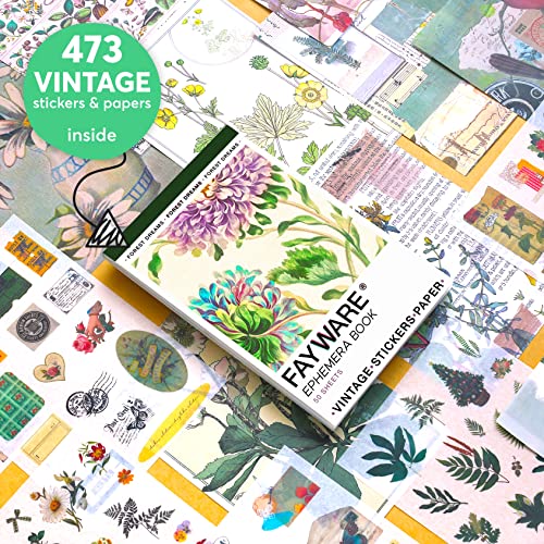 Junk Journal Supplies - Washi Stickers for Scrapbook & Journaling Supplies - color: Forest Dreams