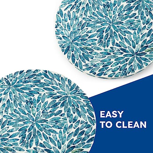 Lazy Susan for Table Mother of Pearl Turntable Organizer, Wood Round Spinning Tray Rotating for Kitchen, Cabinet, Counter Spice Pantry (D 12.5 in)