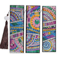 Tontut 3pcs Diamond Art Painting Kit Bookmarks, Star River Exquisite General DIY Bookmarks, Lightweight and Durable for Reading Lovers - color: Star River