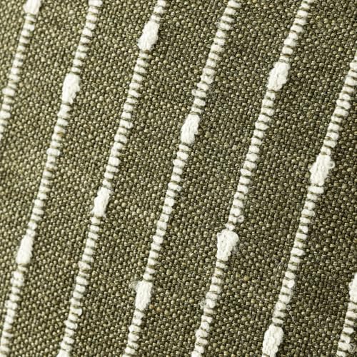 Foindtower Boho Striped Boucle Lumbar Throw Pillow Covers 12x20 Olive Green - color: Olive Green, size: 20" x 12" (Pack of 2)