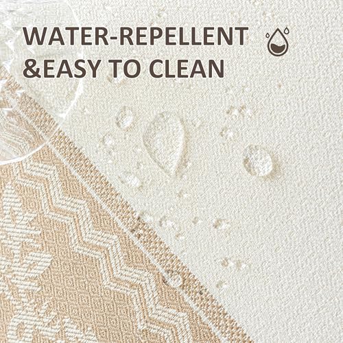 Boho Woven Placemats Set of 4, 14x18 Inch Heat Resistant Dinner Mats - color: Coffee Hh