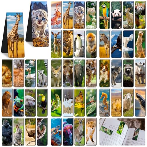 96PCS Magnetic Bookmarks Bulk Magnet Bookmarks Book Lovers Gifts - style: Animals