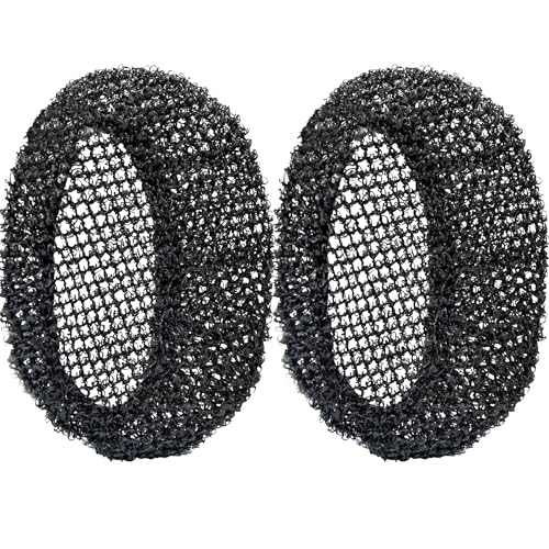 INNERNEED Body Shower Exfoliating Net Sponge Mesh Case Cover, Black - color: (Set6) 2 Case