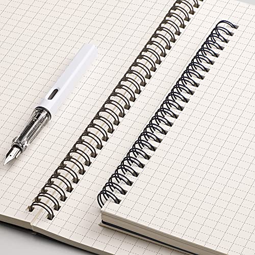 EMSHOI Graph Grid Journal Notebook, 4 Pack, 640 Pages, A5 (5.7" x 8.2") - color: Brown Blue, style: A5-Graph