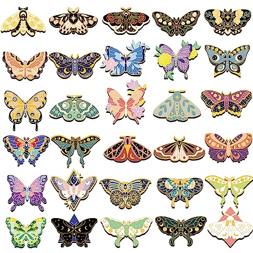 Ireer 60 Pcs Butterfly Magnetic Bookmarks Magnet, 30 Styles Page Markers