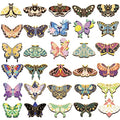 Ireer 60 Pcs Butterfly Magnetic Bookmarks Magnet, 30 Styles Page Markers