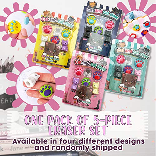 Pencil Case Set for Girls - Back to School Supplies, Pop Up Pencil Pouch with 8 Cat Pens, 10 Color Multicolor Pen, Sticky Notes, Stickers & Erasers, Kawaii Stationery Gift Set for Students (Pink Cat) - style: Cat Stationary