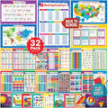 32 Set of 59 Educational Posters for Kids - Multiplication Chart